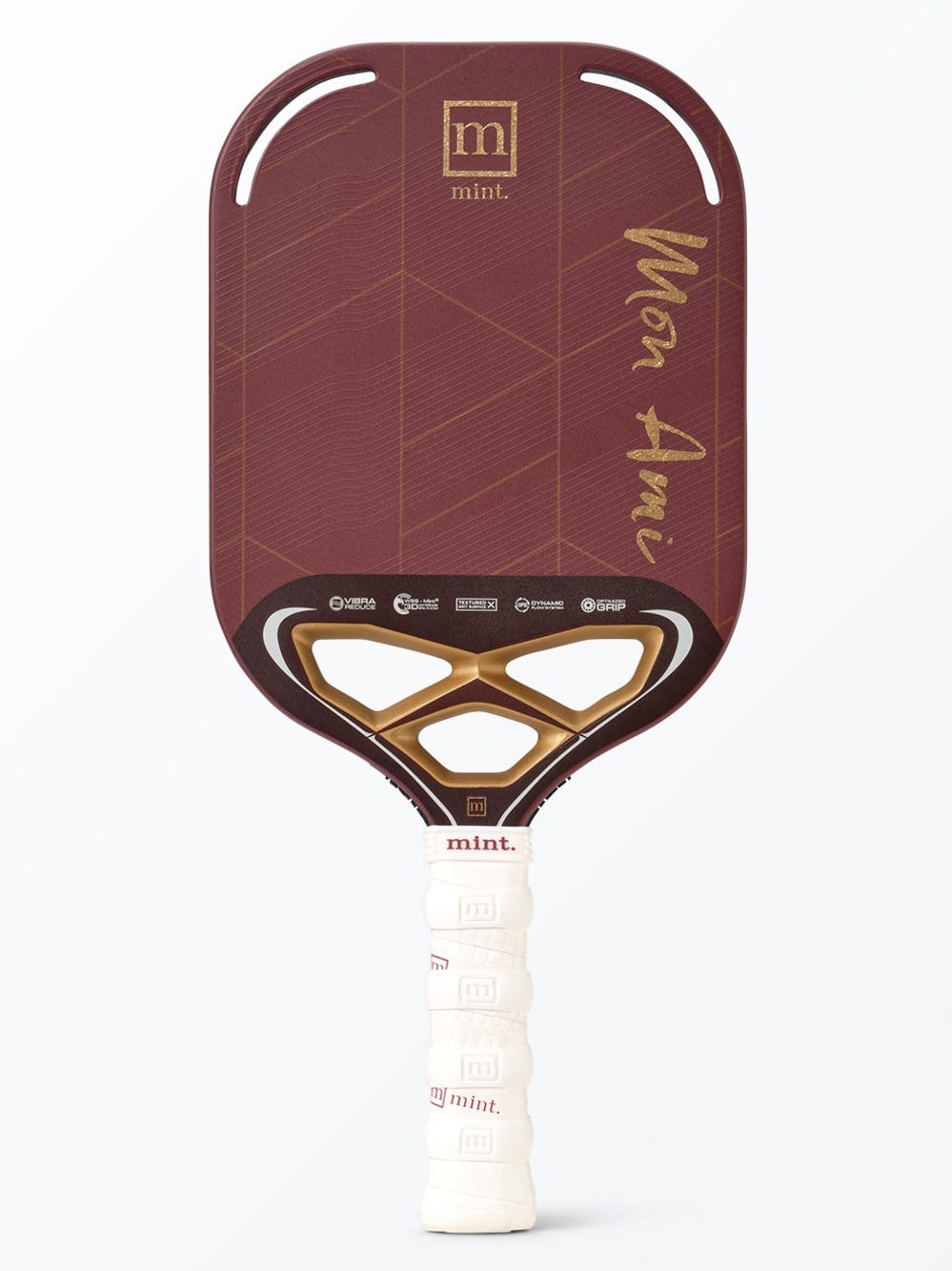 Mint Sport Mon Ami Kevlar / Carbon Fiber | 18mm Core Pickleball Paddle | NEW